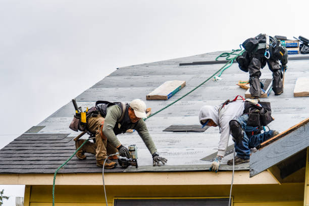 Professional Roof Inspection technician working in Lisbon, ME